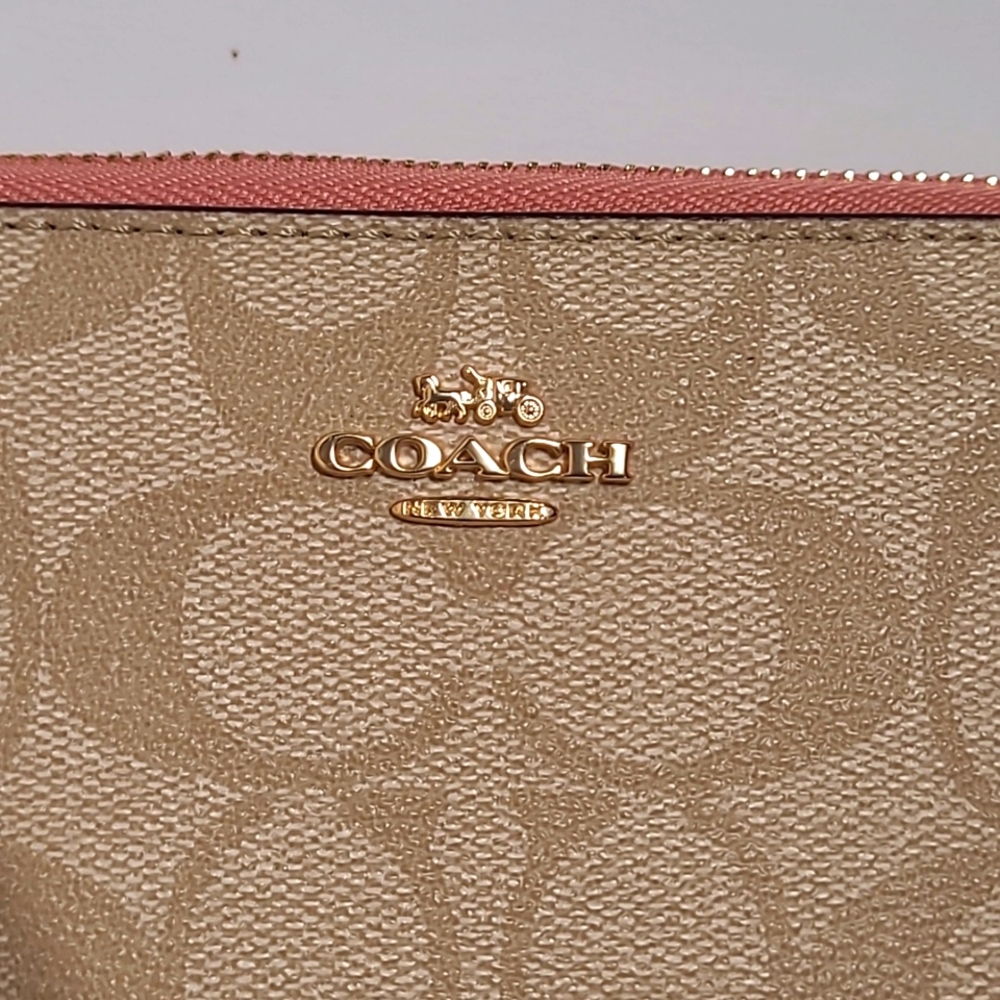 Coach Zip Around Phone Wristlet